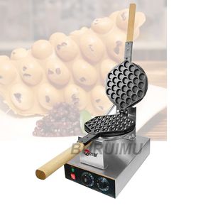 Ticari Elektrikli Yumurta Kabarcıkları Waffle Makinesi Eggettes Kabarcık Puf Kek Demir Makinesi Kek Fırın