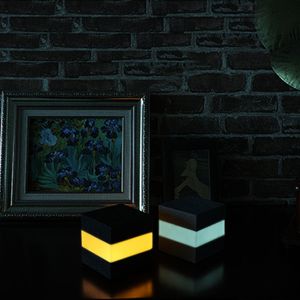 Touch Lamp RGB LED Night Light Home Décor Lampor Atmosfär för sovrum Hallway DC V Lights Intern Battery Crestech