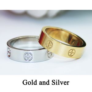 2021 novo clássico de ouro de aço inoxidável amor casal anel para designer de mulheres eternas amor jóias