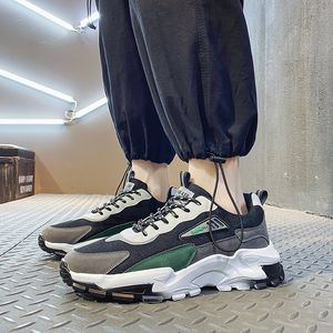 2021 Tasarımcı Koşu Ayakkabıları Erkekler Için Beyaz Yeşil Siyah Bej Moda Erkek Eğitmenler Yüksek Kalite Açık Spor Sneakers Boyutu 39-44 ER