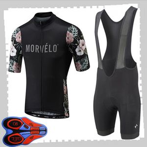 Pro Team Morvelo Ciclismo Mangas Curtas Jersey (BIB) Shorts Conjuntos Mens Verão Respirável Estrada Bicicleta Roupas MTB Bicicleta Outfits Uniforme Y21041590