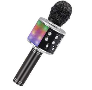 Bluetooth-Sound-Mikrofon, tragbarer Lautsprecher, Handheld-Heim-KTV-Player mit Aufnahmefunktion, kabelloses Clip-Mikrofon, Smartphone-Karaoke