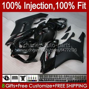 OEM-kropp för Honda CBR 1000 Fairings CBR1000 RR CBR-1000 CC 2004 2005 karosseri 52NO.103 CBR 1000RR Glans Svart 1000cc 2004-2005 CBR1000RR 04 05 Injektionsformgräs