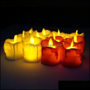 Mumlar dekor ev bahçesi LED alevsiz çay ışık direği tealight pil çalışması mum lambası düğün partisi Noel dekorasyon