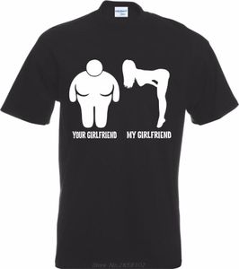 Создать Футболки оптовых-Мужские футболки мода с длинным рукавом Tee Hirtsyour подруга против моей смешной грубой оскорбительной рубашкой Создайте свою собственную улицу