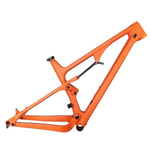 27.5 / 29er Boost MTB Frame FM038 Suspensão Completa 148x12mm XC BB92 Pintura personalizada Rotor 160mm