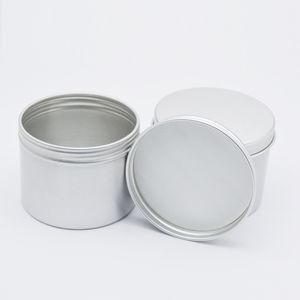 120ml Emtpy Candle Jar Cans Metalowe aluminiowe okrągłe pudełka Kosmetyki Pojemnik na kosmetyki