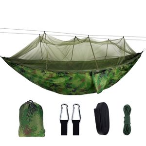 Atacado Mosquito Net Hammock 16 Cores 260 * 140 cm Ao ar livre Acampamento Tenda Jardim Camping Swing Swing Cama A217292