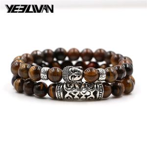 Bracelets de charme 2pcs/conjunto Vinatge Bread Bracelet Men Ethnic Black Green Stone Greads and Blange for Women Boho Jewelry Pulsera Hombre