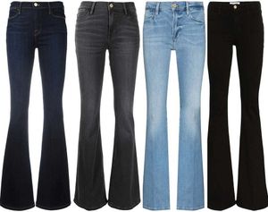 Jeans fanshan wang ~ 21 outono inverno novo quadro estrela mesma calças de alargamento com cintura alta, pernas largas, calças de brim soltas e finas, mulheres