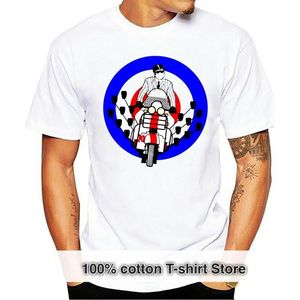Hedef Erkek Gömlek toptan satış-Erkek T Shirt Yaz Tasarım Pamuk Erkek Tee Gömlek Tasarım Mod Scooter Aynalar Menringer Tişört Mods Ska Scooters Hedef