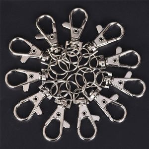 10 Stück Metall-Hummer-Trigger-Drehverschluss, Haken, Clip-Schnalle, Schmuckherstellung, Kunsthandwerk, Schlüsselanhänger, Sleutelhanger-Ring