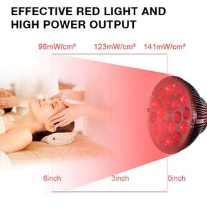 LED-Lampen, 54 W, rote LEDs, leuchten rote 660 nm und Nahinfrarot-850-nm-Lichttherapielampen zur Linderung von Hautschmerzen