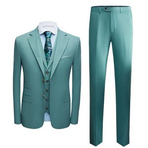 Groom S Suits toptan satış-Ceket Yelek Pantolon Slim Fit Parça Smokin Damat Düğün Erkekler Smokin Tuxedo Terno Masculino de Pour Hommes Blazer S XL Suits