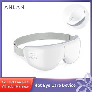 AnLAN Eye Massager Electric Vibration Massage Care Device Komprimera Trådlös Smart Lose Fatigue 220208