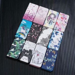 Custodie a portafoglio in pelle per Samsung A32 A52 A72 A42 A12 A22 5G S21FE Xcover 5 S21 PLUS Lace Butterfly Cat TPU Luxury Unicorn Totoro Flip cover