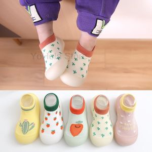 First Walkers Baby Boys Girls Sock Shoes For Seasons Non-slip Floor Socks Kids Soft Rubber Sole Toddler Cute Cartoon