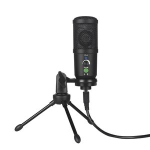 BM-66 Professione Studio Studio USB Microfono Karaoke Karaoke Singing Laptop Recording Condenser Microfono per PC Computer Gaming Stream Mic Assistenza monitoraggio del supporto