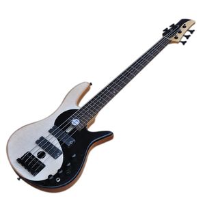 Factory Outlet-5 Strängar Elm Yinyang Electric Bass Guitar med aktiv krets, Rosewood Fretboard