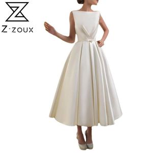 Frauen Kleid ärmellose Vintage weiße Sommerkleider Plus Größe Sexy lange Frau Prom Mode 210513