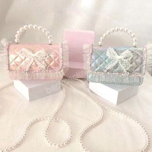 Barn mini plånböcker söt liten flicka prinsessa messenger väska kawaii baby små myntpåsar flickor fest handväskor tote handväska