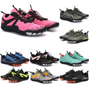 2021 Four Seasons Five Fingers Sports shoes Mountaineering Net Extreme Simple Running, Cycling, Hiking, green pink black Rock Climbing 35-45 color94