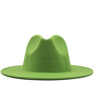 Unisex płaskie rondo wełniane filcowe kapelusze fedora z paskiem czerwony czarny Patchwork Jazz formalny kapelusz czapka Panama Trilby Chapeau dla kobiet mężczyzn wysokiej jakości a2