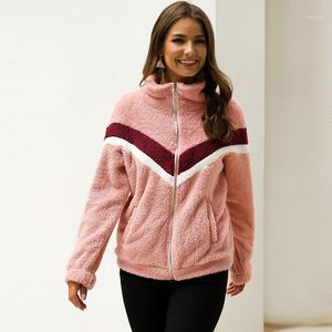 Laufjacken Gestreifte Tasche Sportjacke Frauen Oben Genäht Fitness Hoodies Daumenloch Sportwear Gym Reißverschluss Yoga Mantel Kleidung