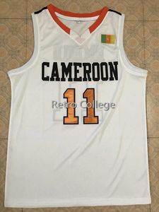 #11 Joel Embiid Team Cameroon Basketball Jersey Throwback Custom Retro Sports Fan Apparel Jersey