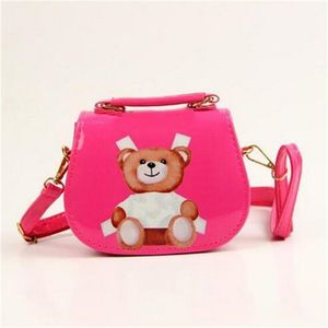 Kinder Designer Handtasche schöne Kinder Mädchen Messengerbeutel Patent Leder Kleinkind Mädchen Baby Geldbeutel Süßigkeiten Farbwälztaschen