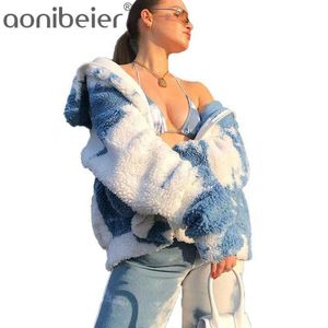 Faux Fur Trench Coat för kvinnor Vinter Varm Zip Up Långärmad Tie Färg Jacka Patch Fickor Drop Shoulde Casual Coats 210604