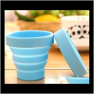 Cups Saucers Drinkware Kitchen, Bar de Jantar Home Gardenportsable Sile Telescópica Telescópica Retrátil Retrátil Cup Doces Candy Camping Ao Ar Livre TR