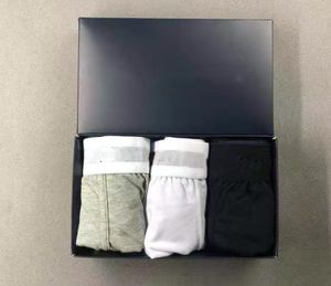 Fashion Mens Solid Cotton Shorts Designers Sexiga Underbyxor Klassisk Casual Kort Bomull Underkläder Andningsbara Underkläder