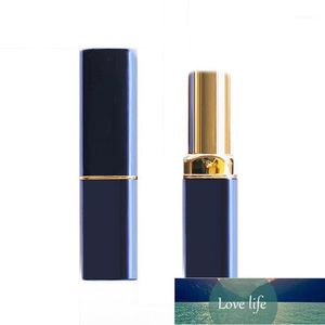 Lagerflaschen Gläser 30 stücke Laser Blau / Perle Schwarz Lippenrohre Elegante Bogenförmige quadratische Kunststoff Lippenstiftrohr, leeres Röhrchen Lipgloss Tube1