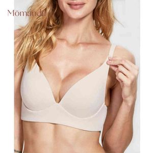 Momanda Women's Wirwire Free Maternity Nurthing Bra妊娠母乳育児下着211217