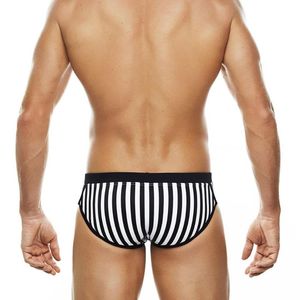 Men's Swimwear Brand Padded Swim Briefs Black Bikini Strips Push-Up Sexy Men Swimming Surffing Beach Shorts Mayo Sungas