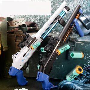 Rifle Airsoft Gun Toy Adult Pistol Soft Bullet Dart Pneumatisk Manuell Launcher Blaster Silah Boys Födelsedaggåvor CS Går Kampen Barn