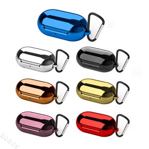 Capa de fone de ouvido capa protetora sem fio bluetooth tpu chapeamento anti-outono para samsung galaxy buds