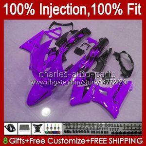 Injection Fairing for Kawasaki Ninja ZZR400 ZZR600 ZZR-400 ZZR-600 93 94 95 97 97 97 98 99 00 Bodywork 84HC.152 Purple Blk New ZZR 400 600 01 03 04 05 05 05 05 07 1993-2007 OEM Bodys