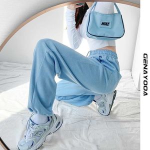 Genayooa hajuku joggare sweatpants kvinnor byxor hög midja byxor streetwear koreanska casual byxa femme höst sommar 2021 Q0801