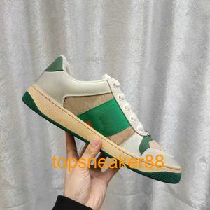 Wholesale design shoes for sale - Group buy Screener Dirty Classic Man Shoes Mens Sneaker Women Casual Fashion Leather Lace Up White Woman Design Shoe