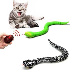 Cat Toys Electric Remote Control Fake Snake Infrared Animal Model Tricky Child Toy Simulation Rattlesnake Kids Funny GiftCat