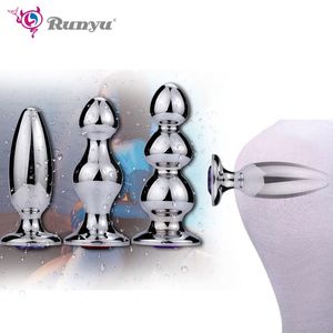 Runyu Adulto Grande Anal Sexy Brinquedos Enorme Tamanho Butt Butt Plugs Prostate Massagem Para Homens Feminino Anus Expansão Estimulador Big Beads