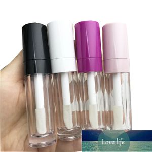 Bottiglie di imballaggio 100 pezzi 7,5 ml Tubo vuoto per lucidalabbra Bacchetta più spessa, tappo rosa chiaro, smalto in plastica Contenitore cosmetico per trucco fai da te