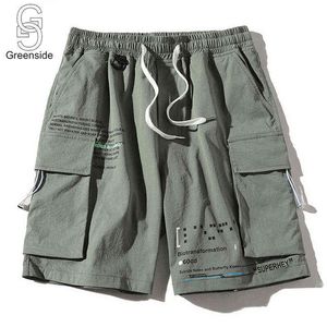 2021 Lato nowe szorty dorywcze mężczyźni jogger wojskowy ładunek fajne krótkie spodnie bawełniane kolory wygodne oddychające luźne spodnie męskie H1210