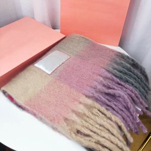 Модный шарф из пашмины, цветные клетчатые шарфы, кашемировый дизайн, шаль, 8 цветов, высокое качество
