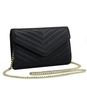 Bolsas de noite clássicas de designer de luxo carteiras de corrente dourada bolsa de ombro com seis cores bolsa feminina corpo cruzado fashion bolsa mensageiro HQY2068