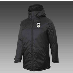 Mens Angers SCO Down Winter Outdoor Leisure Sports Coat Outerwear Parkas Team Emblem Customized