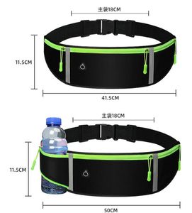 Su geçirmez yürüyüş bisiklet bel çantası açık spor salonu fitness spor serseri çantalar çalışan kemer bel çanta