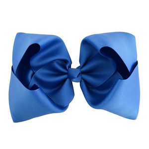 20 cores 8 polegadas Grosgrain fita arco grampos de cabelo garotas grandes bowknot barrete crianças cabelo boutique arcos crianças acessórios de cabelo crianças